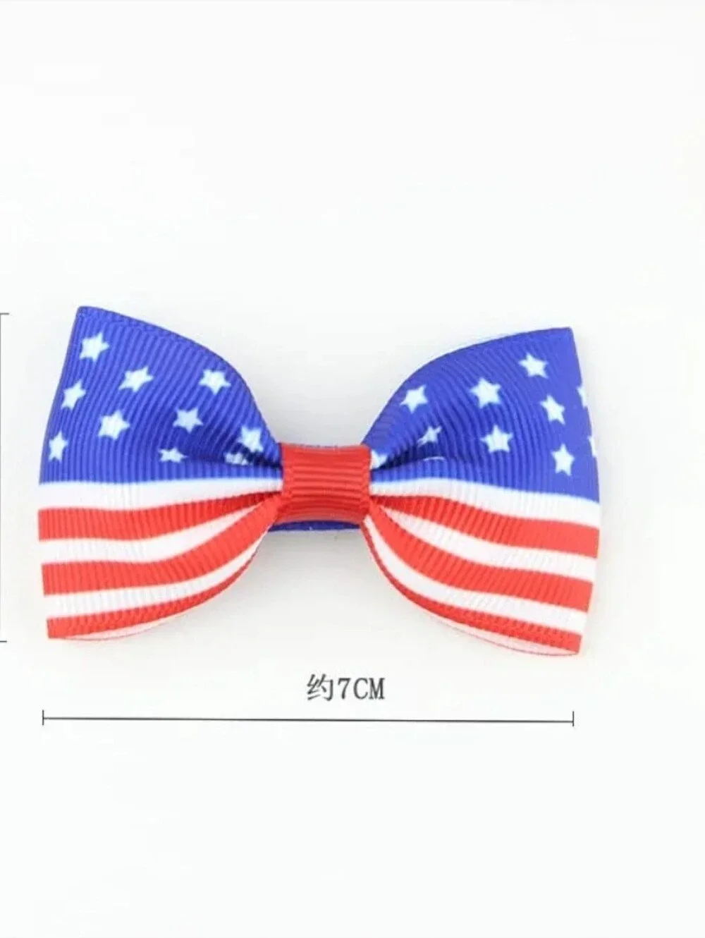 3 Piece American Flag Hair Clips Bow Baby Girls Hairclip USA Flag Hairpin Bows